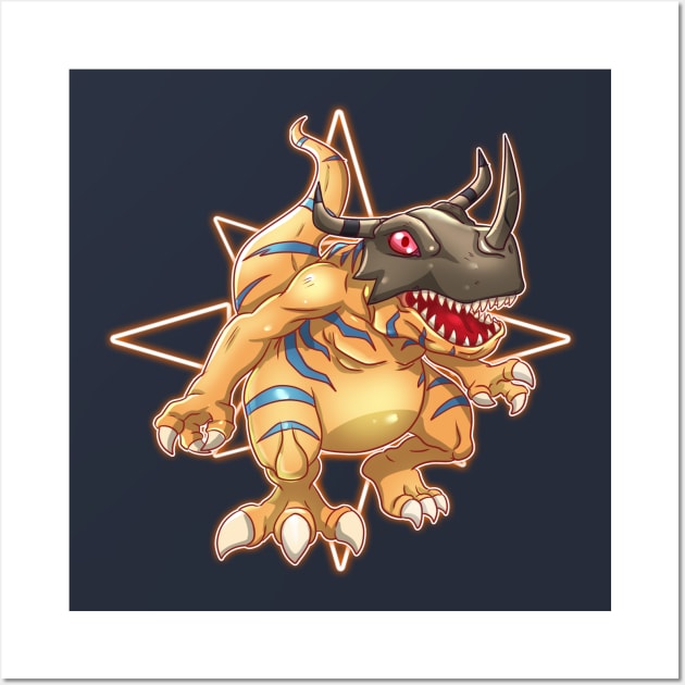 fanart greymon Wall Art by DigiTeeshrit